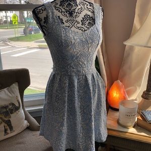 Rose pattern dress